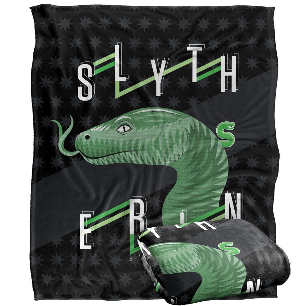 Multicoloured - Side - Harry Potter Slytherin Snake Blanket