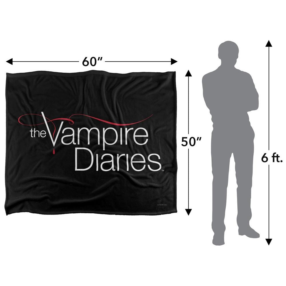 Multicoloured - Pack Shot - Vampire Diaries Logo Blanket