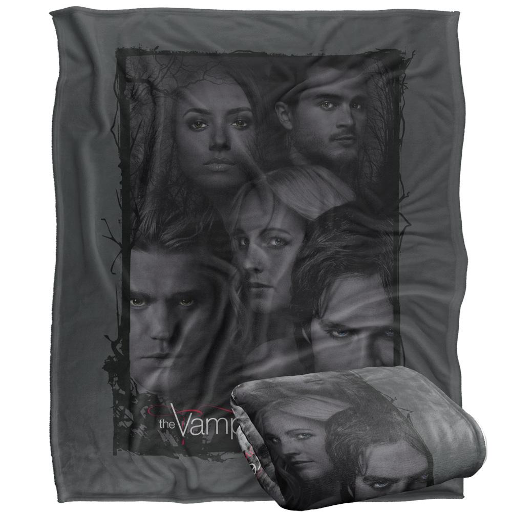 Multicoloured - Side - Vampire Diaries Love Sucks Character Heads Blanket