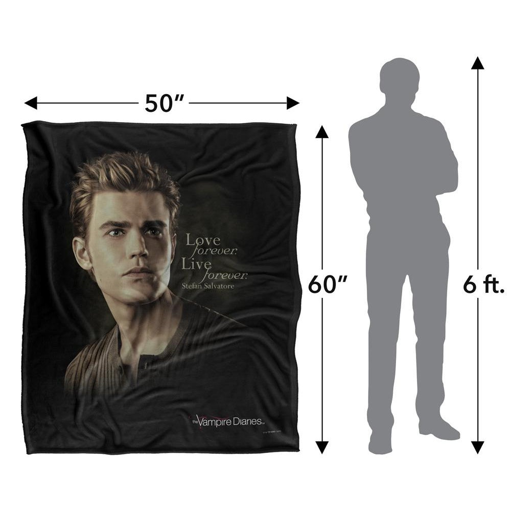Multicoloured - Pack Shot - Vampire Diaries Love Forever, Live Forever Stefan Blanket