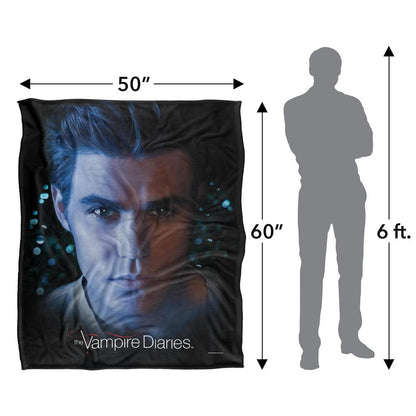 Multicoloured - Pack Shot - Vampire Diaries Headshot Stefan Blanket