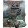 Multicoloured - Side - Jurassic World T-Rex Blanket