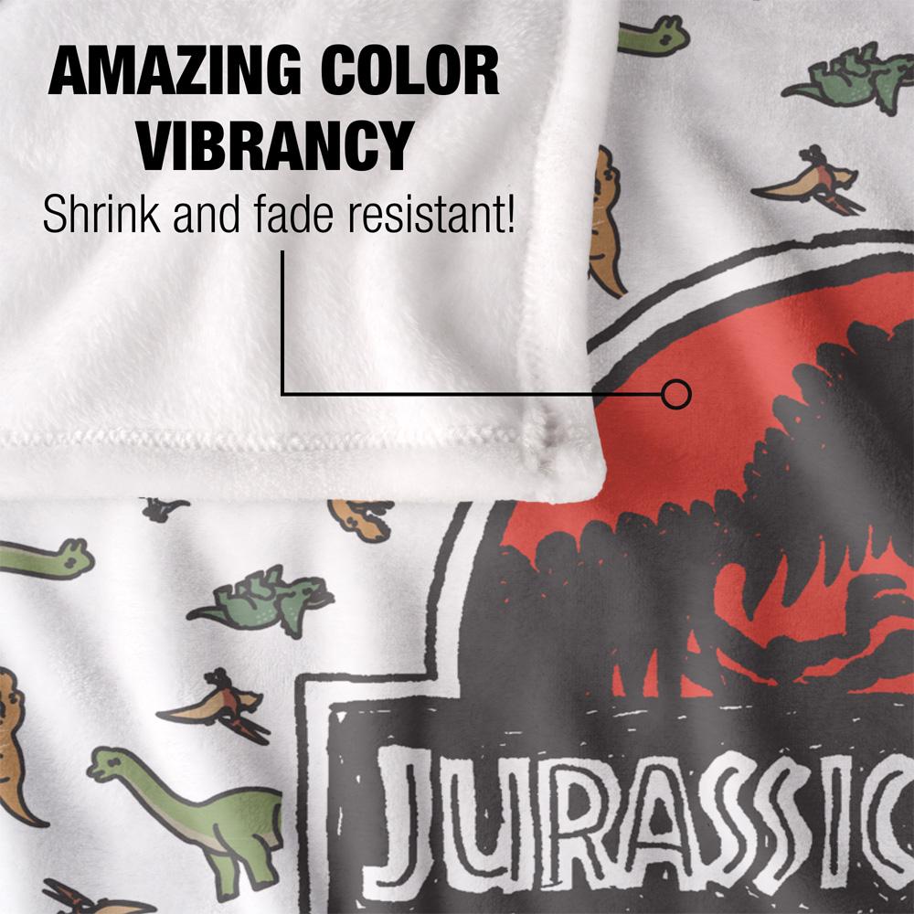 White - Lifestyle - Jurassic World Sketch Blanket