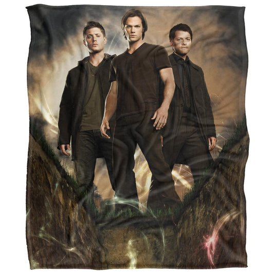 Multicoloured - Front - Supernatural Group Pose Blanket