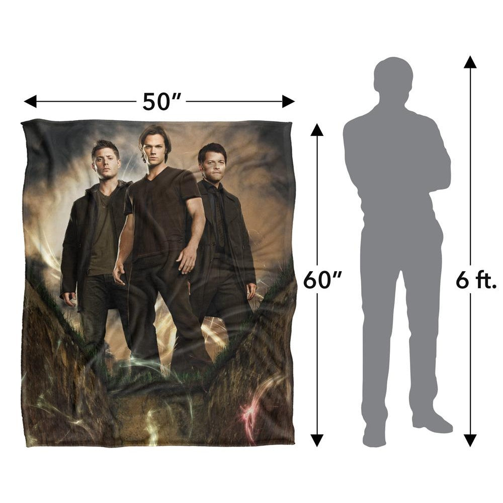 Multicoloured - Pack Shot - Supernatural Group Pose Blanket