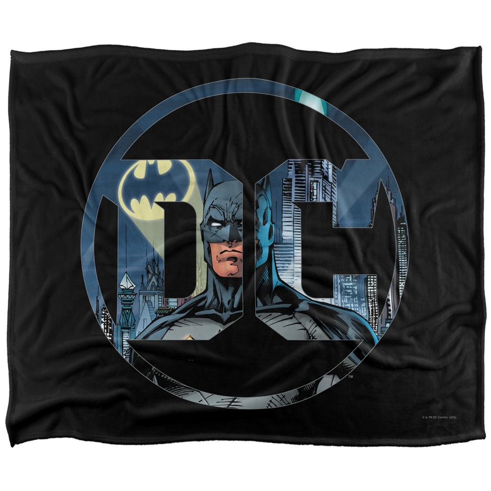 Multicoloured - Front - DC Logo Batman Blanket
