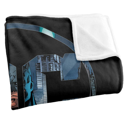 Multicoloured - Back - DC Logo Batman Blanket