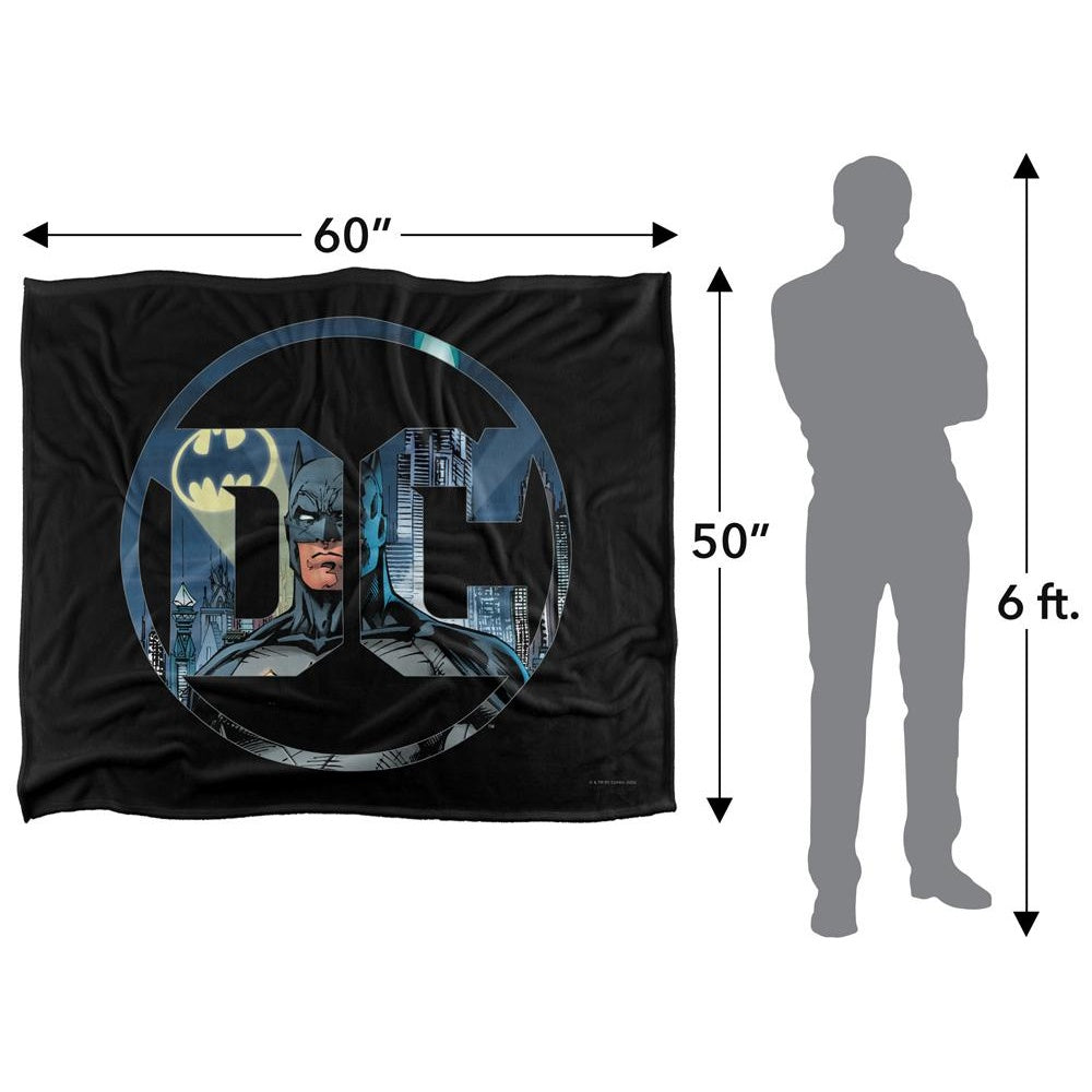 Multicoloured - Pack Shot - DC Logo Batman Blanket