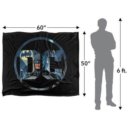 Multicoloured - Pack Shot - DC Logo Batman Blanket