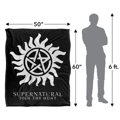 Multicoloured - Pack Shot - Supernatural Logo Blanket