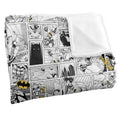 Multicoloured - Back - Batman Action Panels Blanket