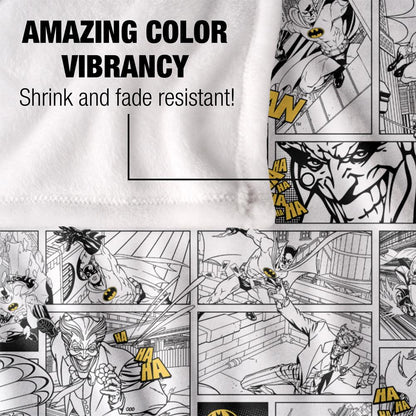 Multicoloured - Lifestyle - Batman Action Panels Blanket