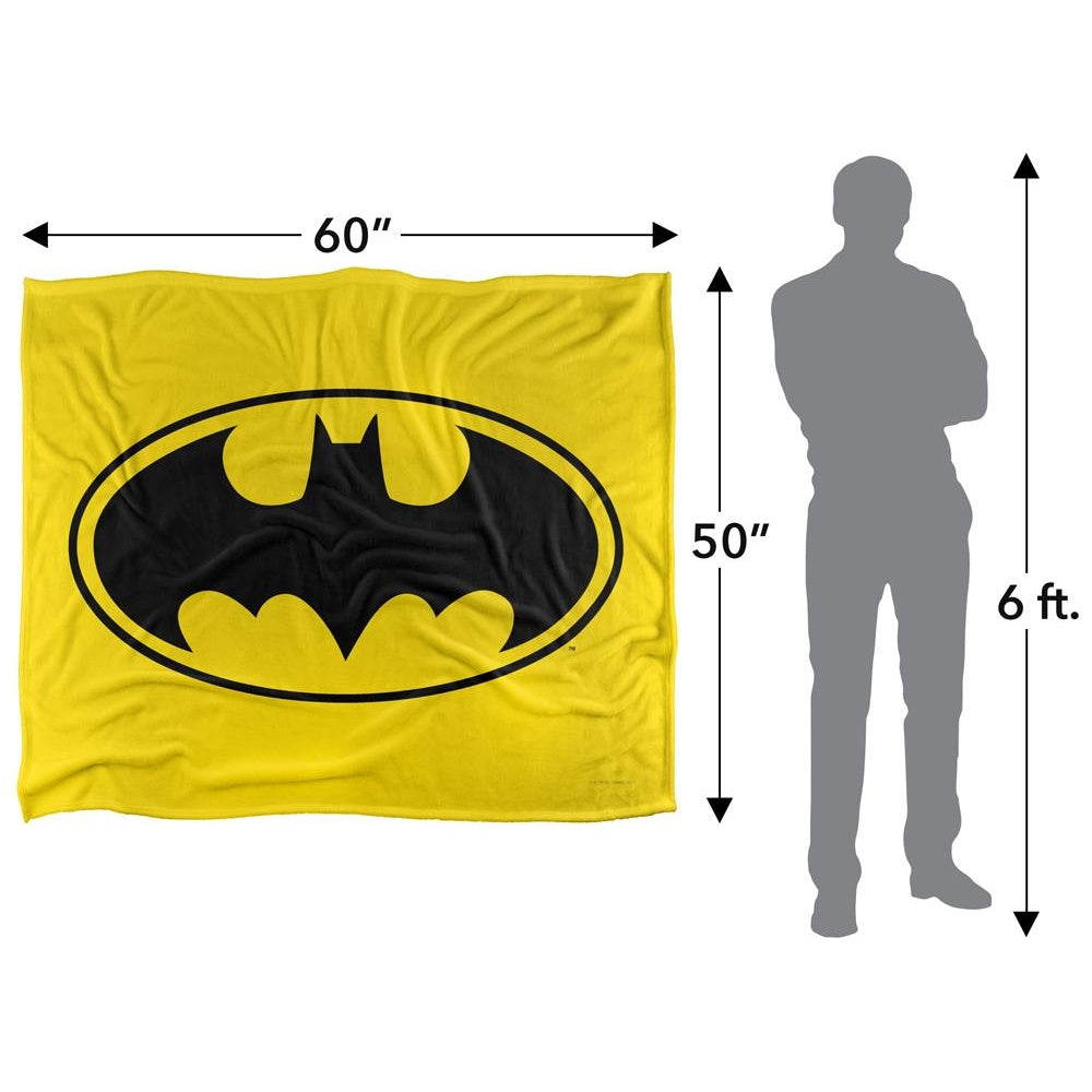Multicoloured - Pack Shot - Batman Contrast Logo Blanket