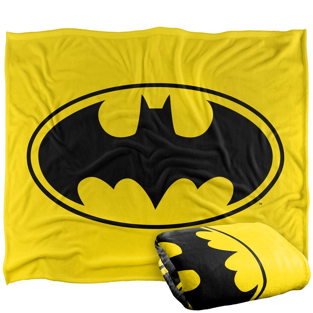 Multicoloured - Side - Batman Contrast Logo Blanket