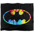Multicoloured - Front - Batman Tie Dye Blanket