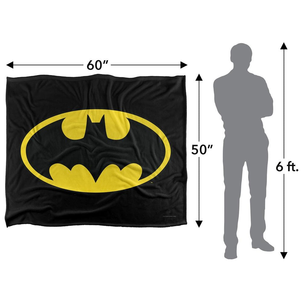 Multicoloured - Pack Shot - Batman Logo Blanket