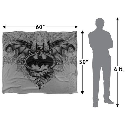 Multicoloured - Pack Shot - Batman The Dark Knight Gothic Blanket