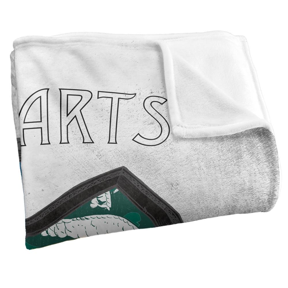 Multicoloured - Back - Harry Potter Hogwarts Crest Blanket
