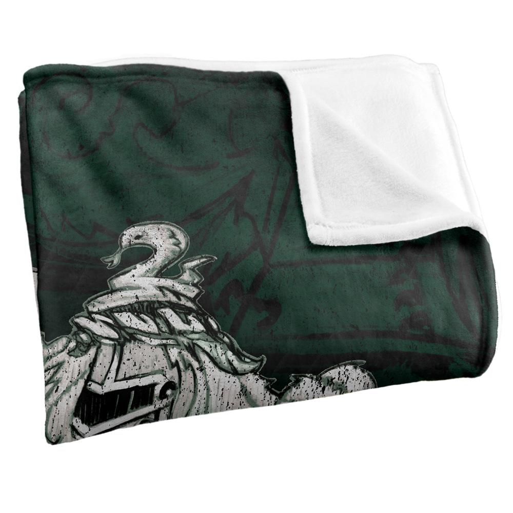 Multicoloured - Back - Harry Potter Slytherin Crest Blanket