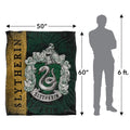 Multicoloured - Pack Shot - Harry Potter Slytherin Crest Blanket