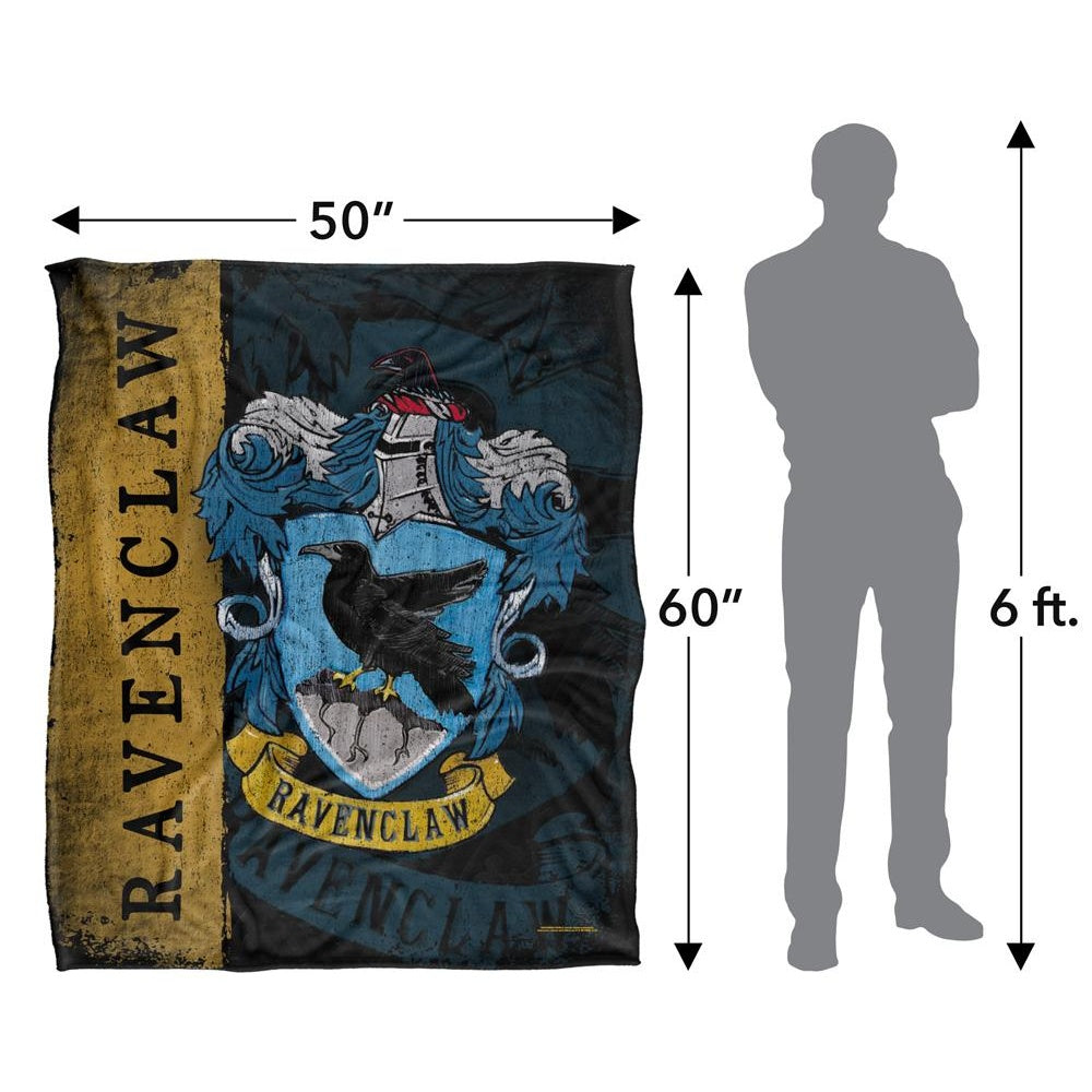 Multicoloured - Pack Shot - Harry Potter Ravenclaw Crest Blanket