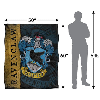 Multicoloured - Pack Shot - Harry Potter Ravenclaw Crest Blanket