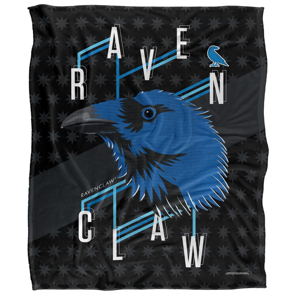Multicoloured - Front - Harry Potter Ravenclaw Raven Blanket