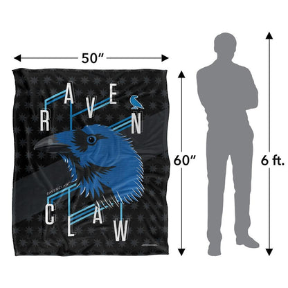 Multicoloured - Pack Shot - Harry Potter Ravenclaw Raven Blanket