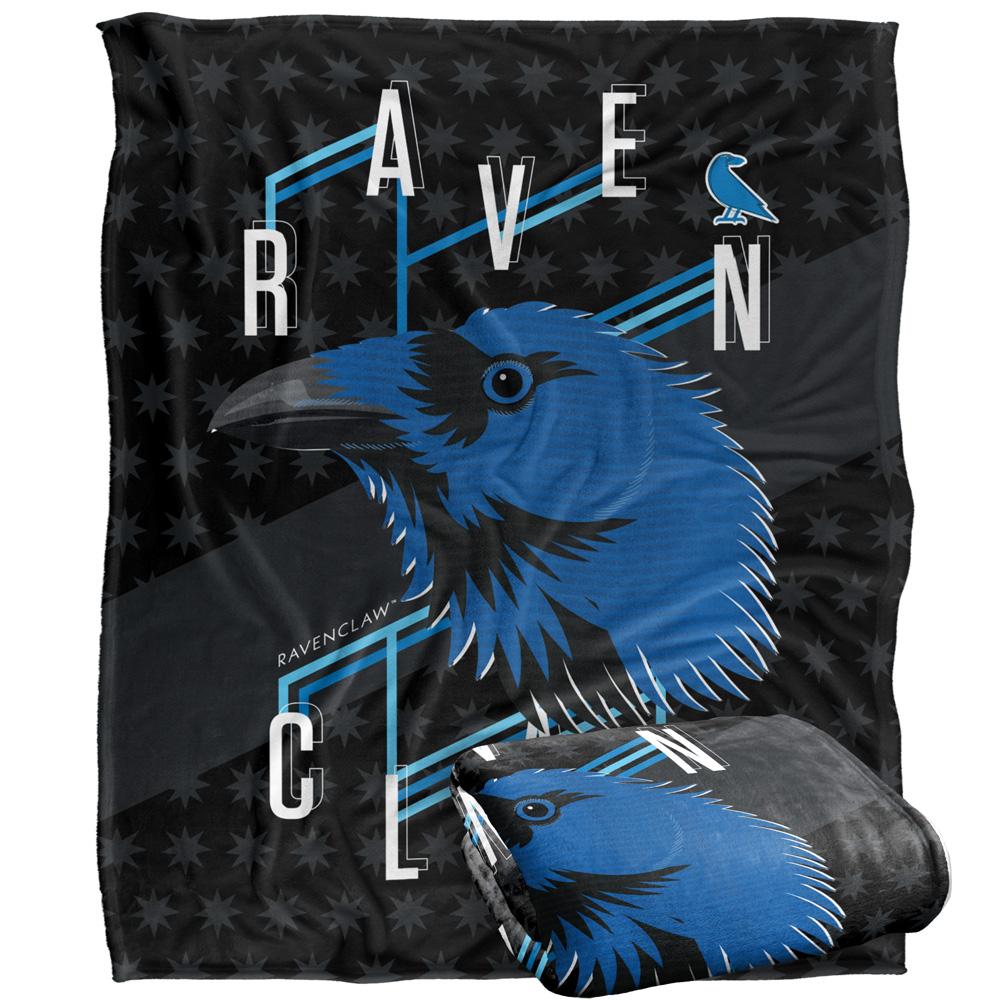 Multicoloured - Side - Harry Potter Ravenclaw Raven Blanket