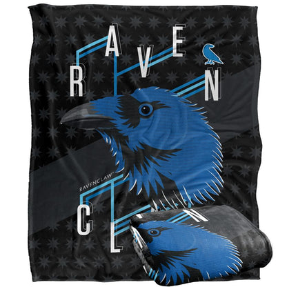 Multicoloured - Side - Harry Potter Ravenclaw Raven Blanket