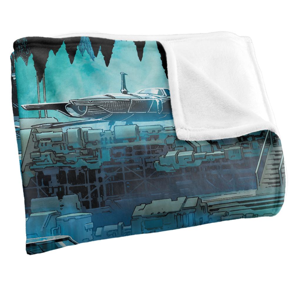 Multicoloured - Back - Batman Vehicles Blanket
