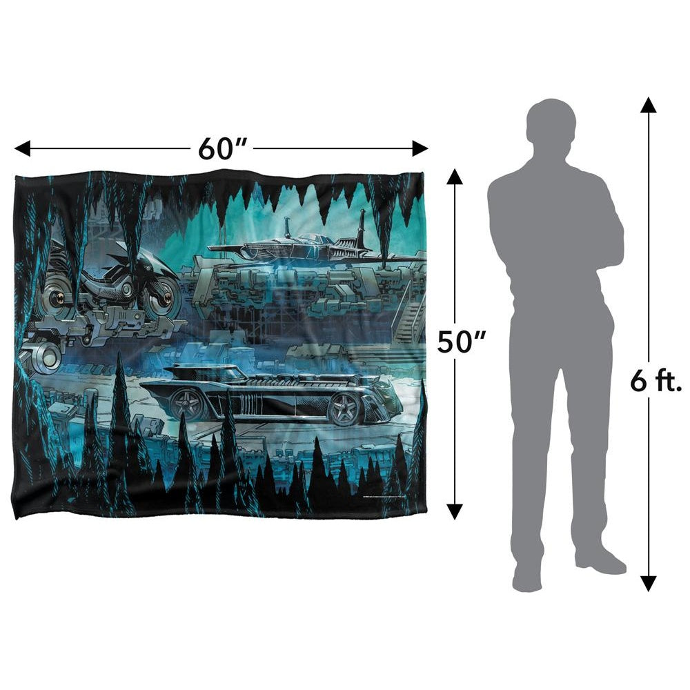 Multicoloured - Pack Shot - Batman Vehicles Blanket