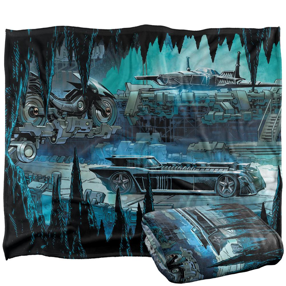 Multicoloured - Side - Batman Vehicles Blanket