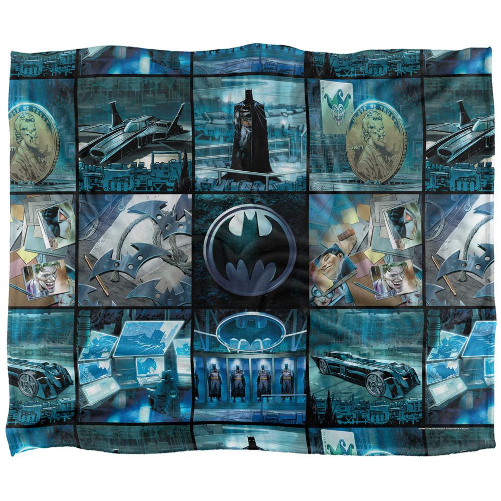 Multicoloured - Front - Batman Batcave Montage Blanket