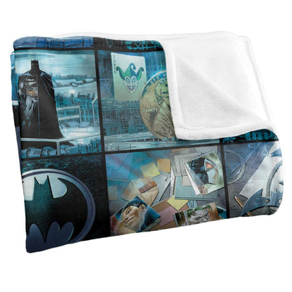 Multicoloured - Back - Batman Batcave Montage Blanket