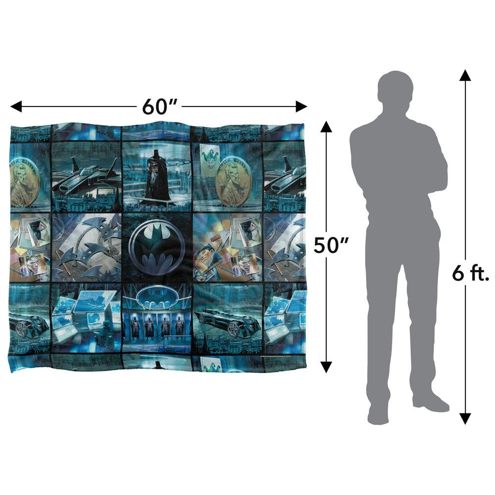 Multicoloured - Pack Shot - Batman Batcave Montage Blanket