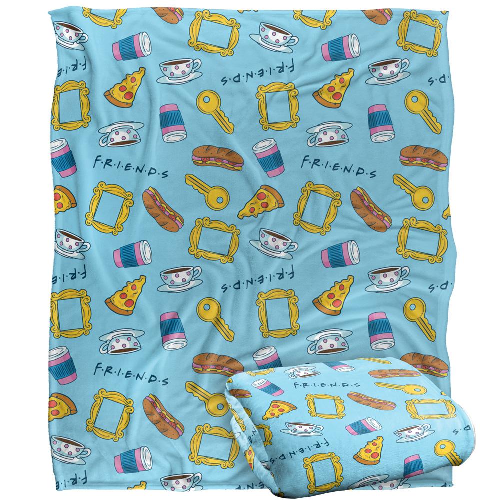 Multicoloured - Side - Friends All-Over Print Blanket