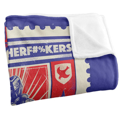 Multicoloured - Back - Peacemaker Eat Peace Blanket