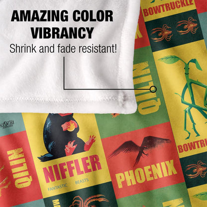 Multicoloured - Lifestyle - Fantastic Beasts Collage Blanket