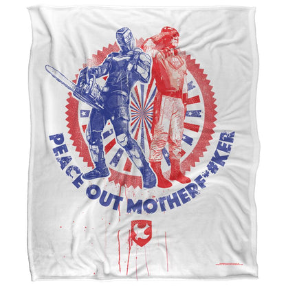 Multicoloured - Front - Peacemaker Peace Out Salute Blanket