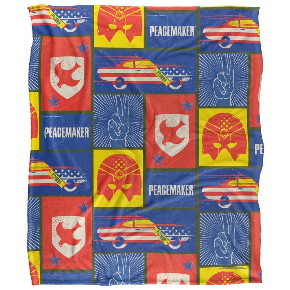 Multicoloured - Front - Peacemaker Patchwork Blanket