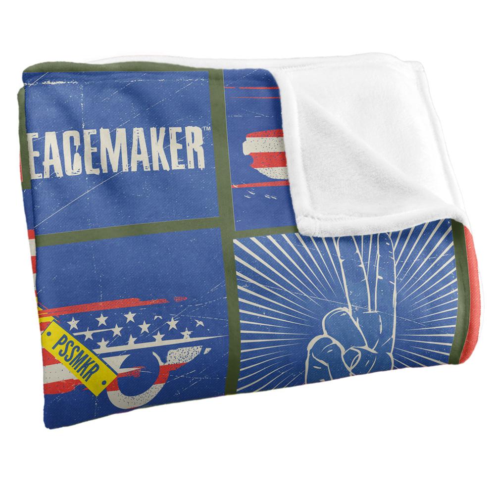 Multicoloured - Back - Peacemaker Patchwork Blanket