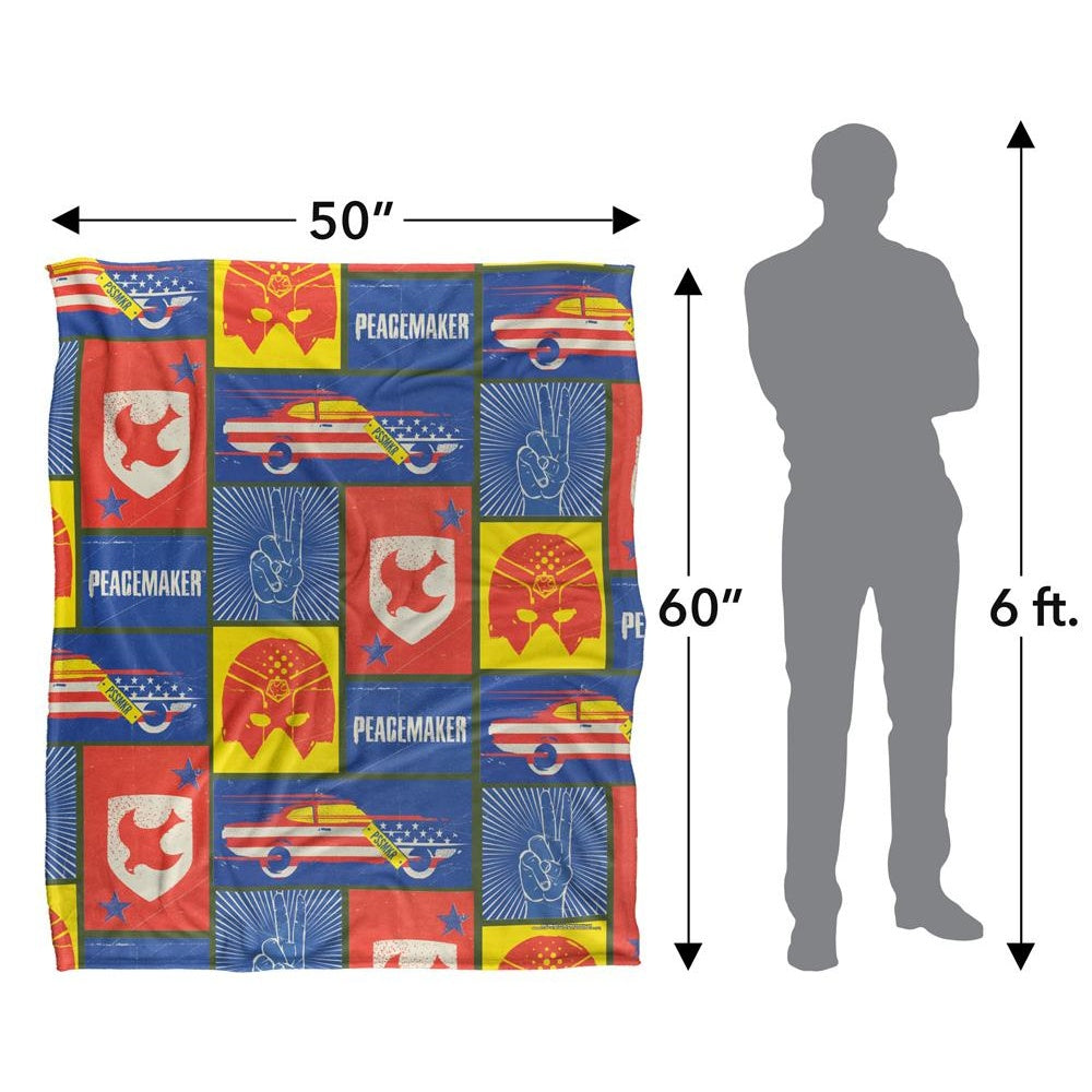 Multicoloured - Pack Shot - Peacemaker Patchwork Blanket