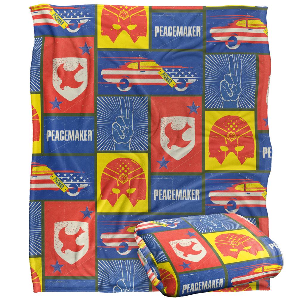 Multicoloured - Side - Peacemaker Patchwork Blanket