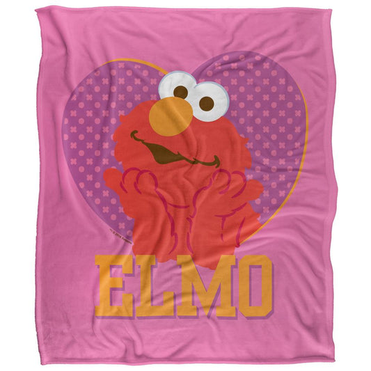 Multicoloured - Front - Sesame Street Heart Elmo Blanket