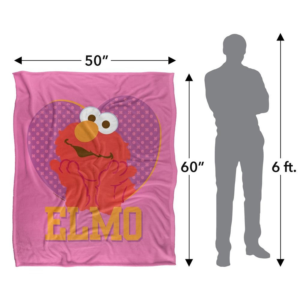 Multicoloured - Pack Shot - Sesame Street Heart Elmo Blanket