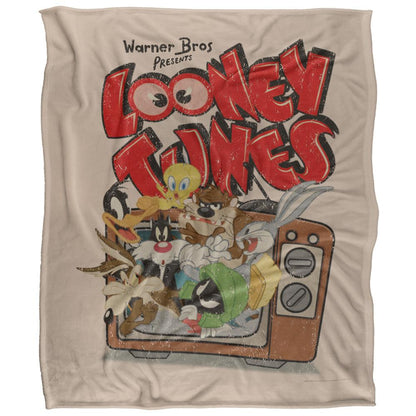 Multicoloured - Front - Looney Tunes Warner Bros Presents Group Shot Blanket