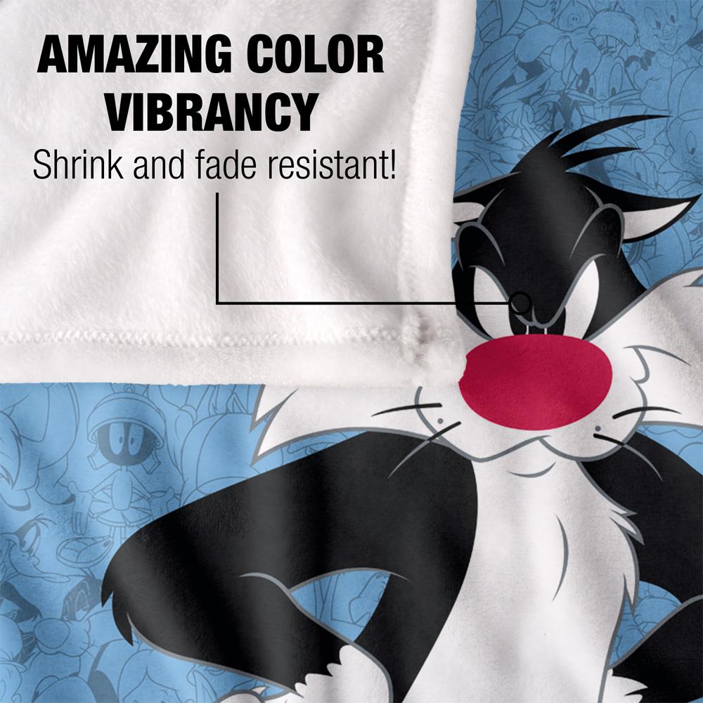 Multicoloured - Lifestyle - Looney Tunes Character Collage Sylvester Blanket