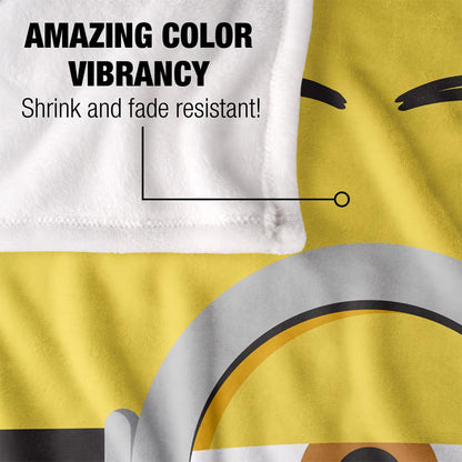 Multicoloured - Lifestyle - Minions Face Stuart Blanket