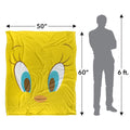 Multicoloured - Pack Shot - Looney Tunes Tweety Blanket